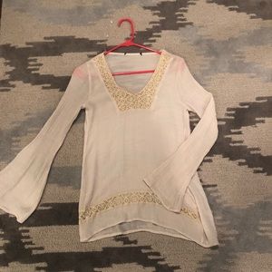 Cream beach cover up